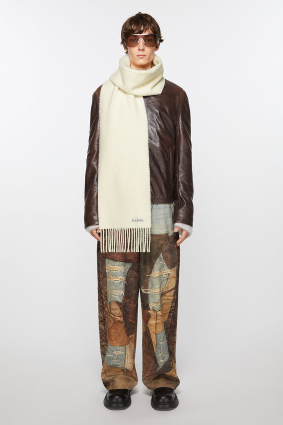 (image for) Refined Wool fringe scarf